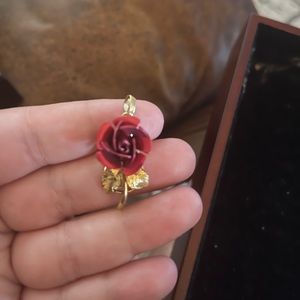 Rose and gold charm